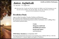 eine Anzeige